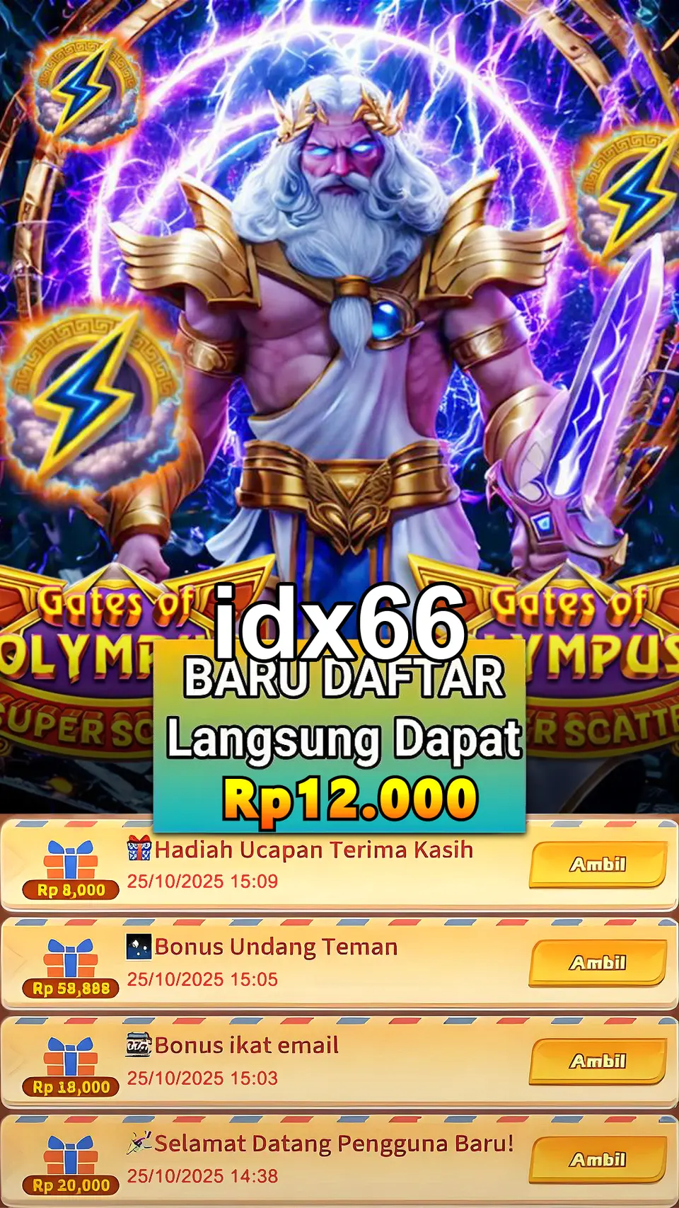 idx66 Tangkapan Layar - APK Resmi